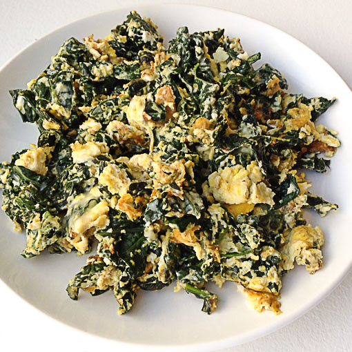 Lacinato Kale and Eggs Recipe (Black Kale)