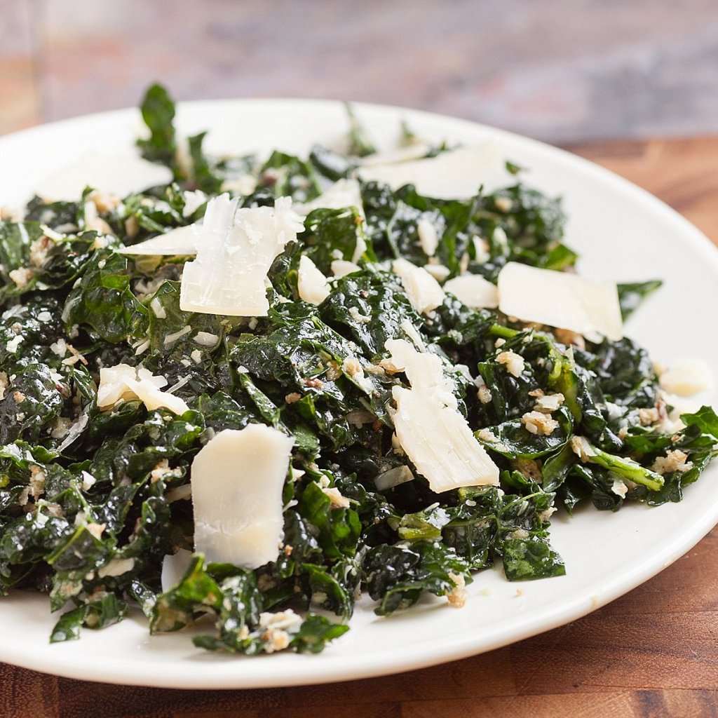Savory Kale Salad w/ Parmesan Recipe Video – Inspired by Dr. Weil