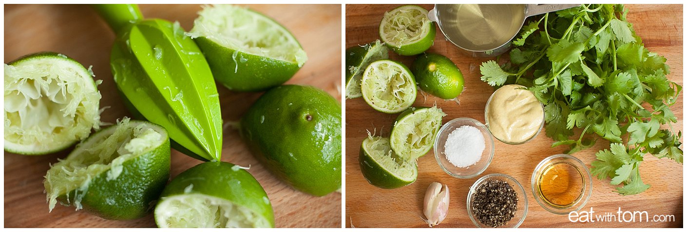 Limey vinaigrette for avocado salad healthy recipe 