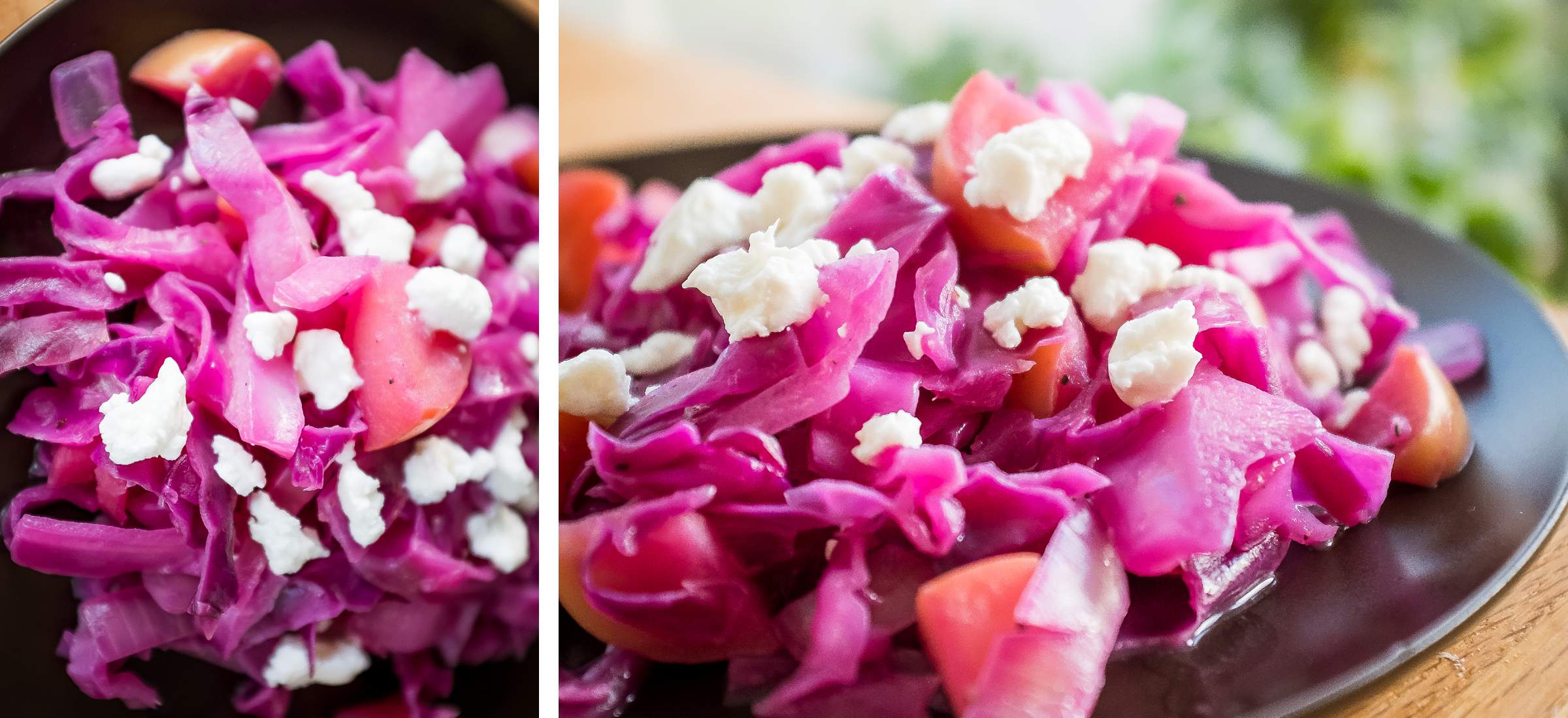 citrus braised cabbage recipe with goat cheese