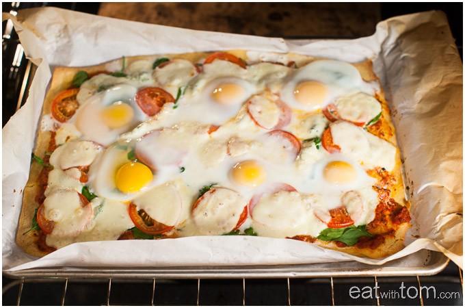 How to make low carb chickpea flour pizza for dinner