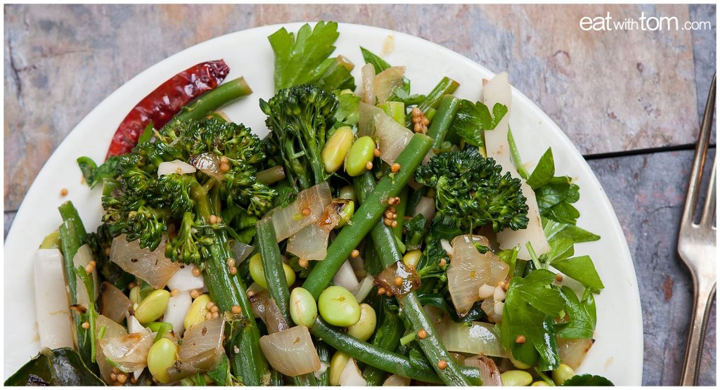 asian inspired broccolini recipe with green beans edamame 