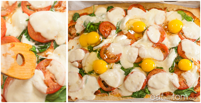 Best recipe for egg pizza - margherita pizza
