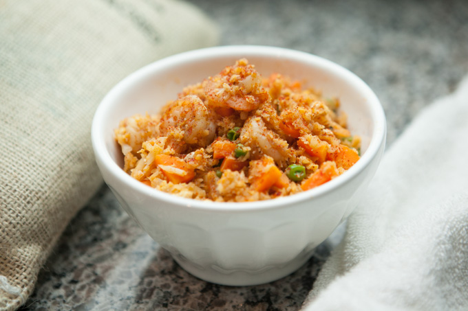 Grain Free Fried Rice Recipe – Grated Cauliflower and Shrimp