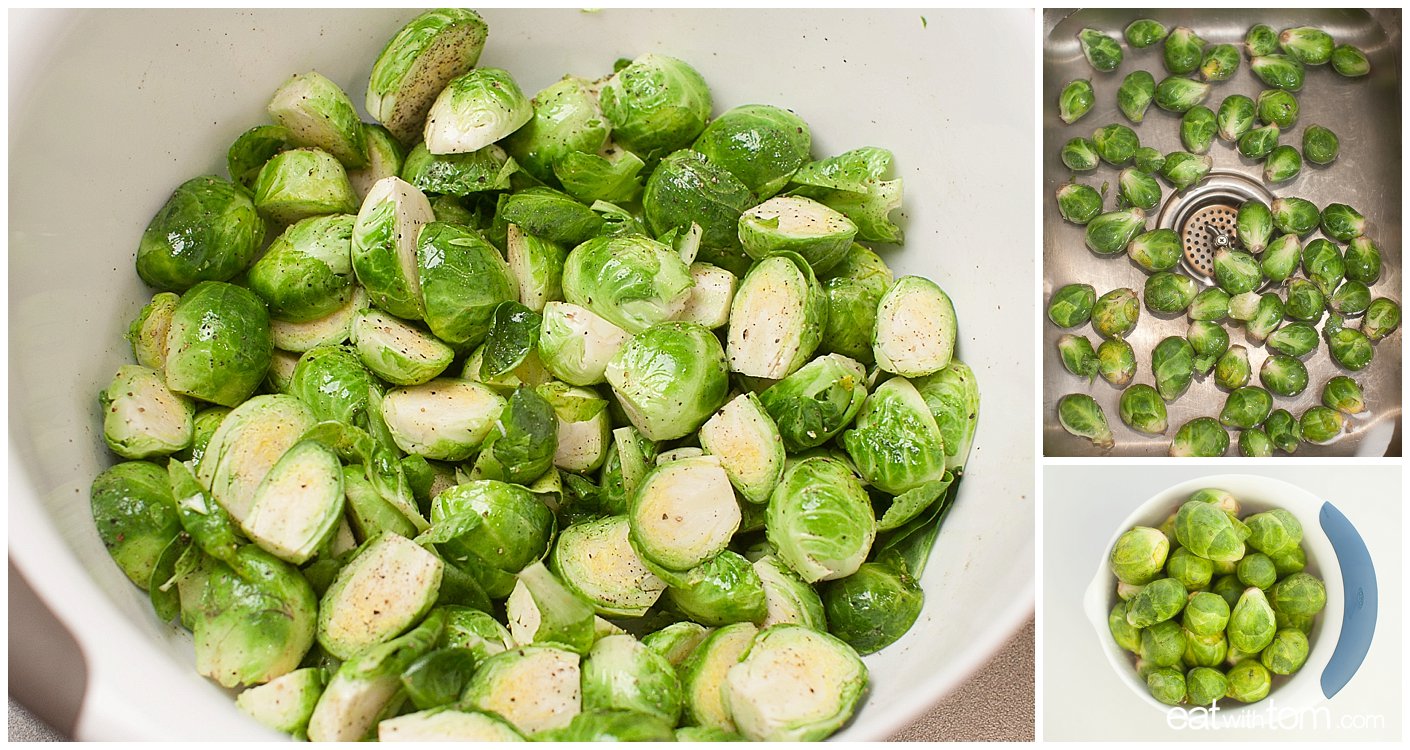 Best way to prepare Brussels Sprouts how to clean and cut for Brussels sprouts grapes